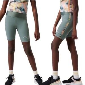 NWT Athleta Girl Simone Biles Bike Shorts Brushstroke Multi Girls Size XXL 16